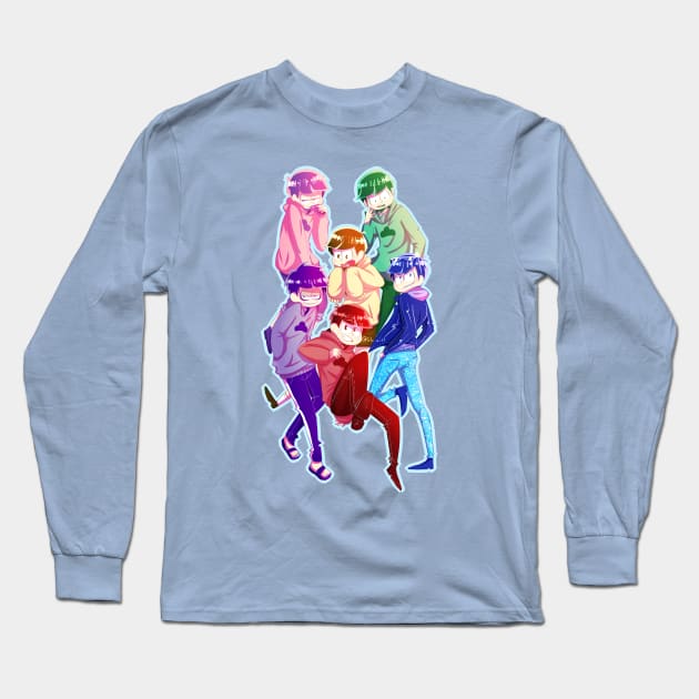 Osomatsu-san! Long Sleeve T-Shirt by glamist